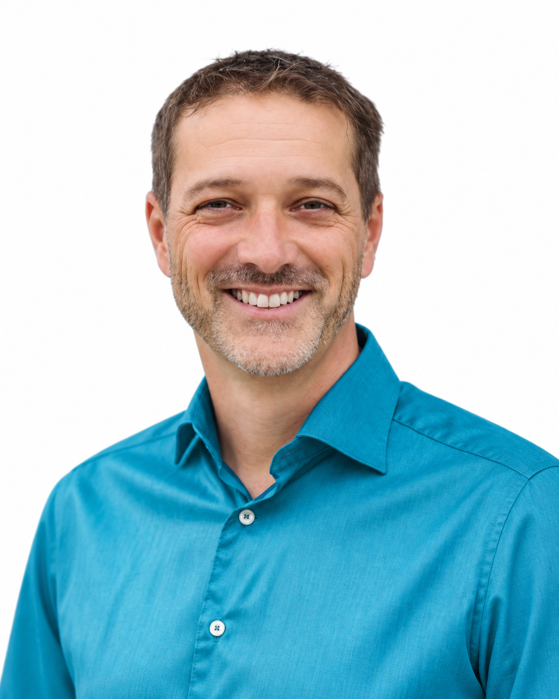 Robert Gschwandtner im türkisfarbenen Hemd
